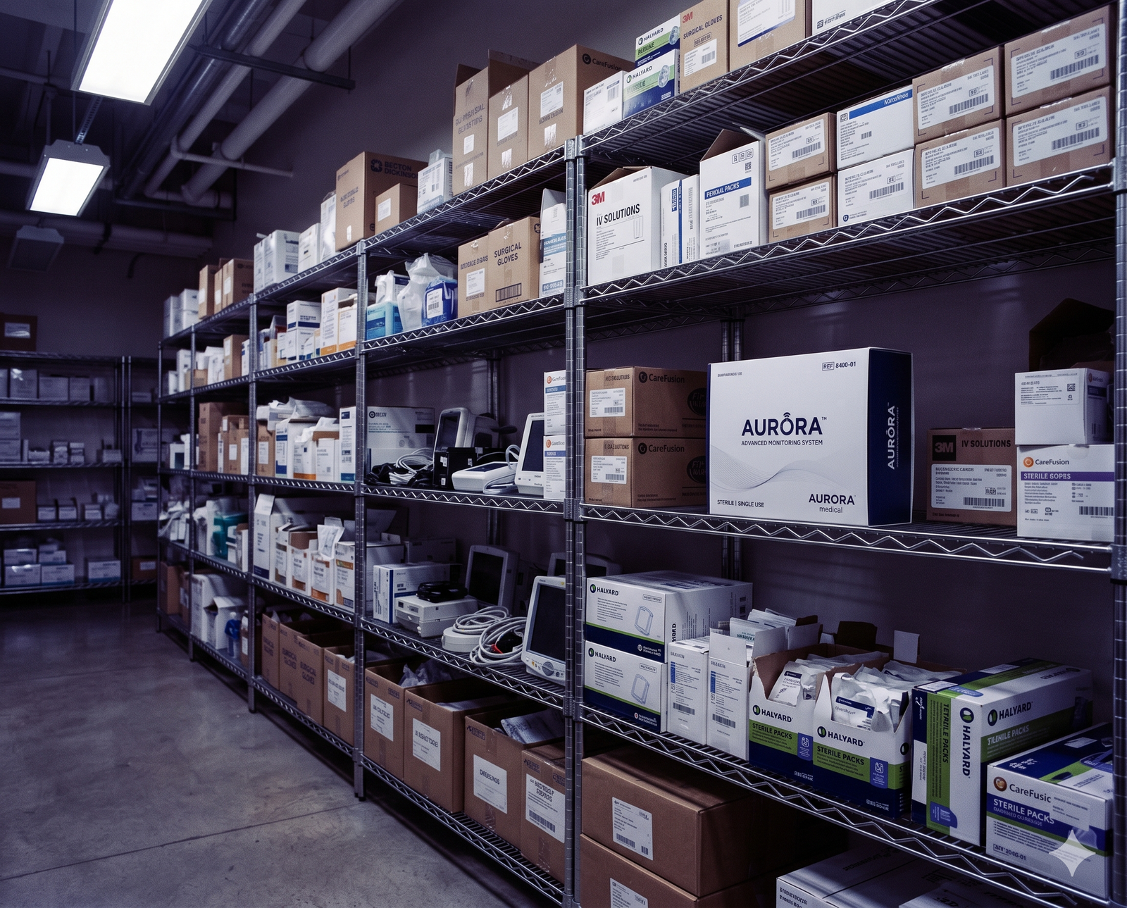 Medical devices sitting unnoticed on a distributor shelf